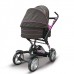 Универсальная коляска 2 в 1 Abc Design 4 TEC, raspberry-dark brown, цвет малиновый с темно-коричневым